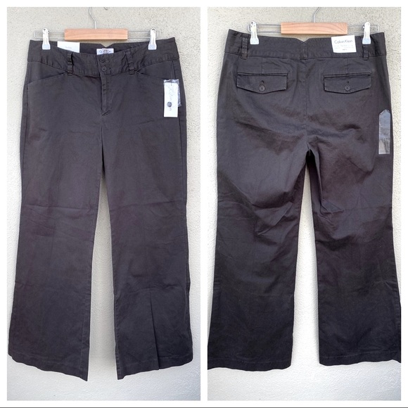 NWT Calvin Klein “The Riley” High Rise Waist Flare Leg Dress Jeans Slacks Pants - Picture 15 of 16